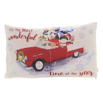 Ganz Wonderful Time Of Year Pillow - One Pillow 9 Inch, Polyester - Car Dog Cat Penguin Home Decor Ex25216 (42464)