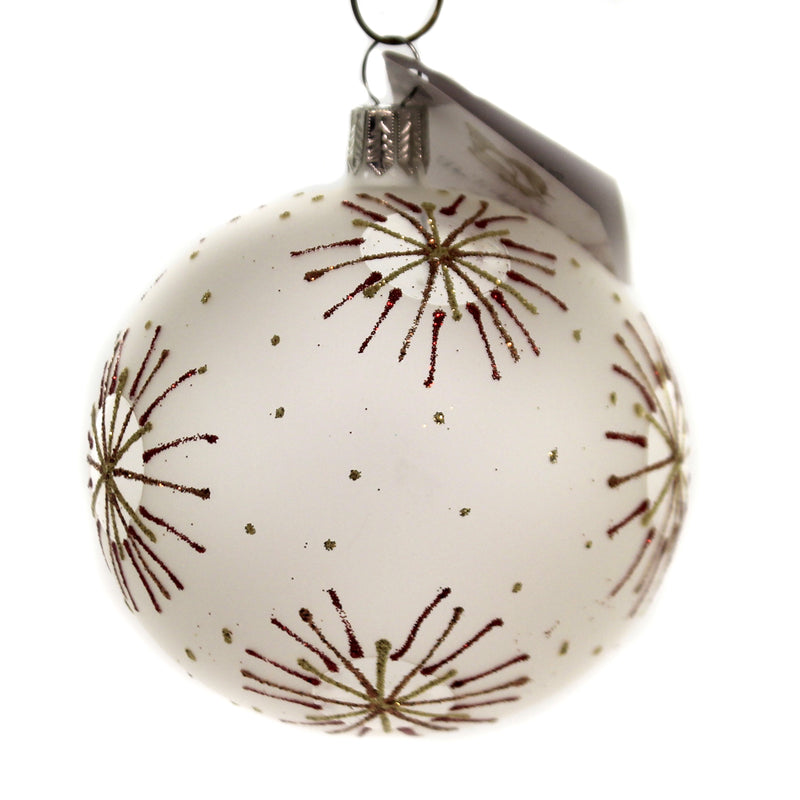 Red & Gold Starburst - 3.25 Inch, Glass - Ornament July 4Th Christmas Bmb213 (42532)