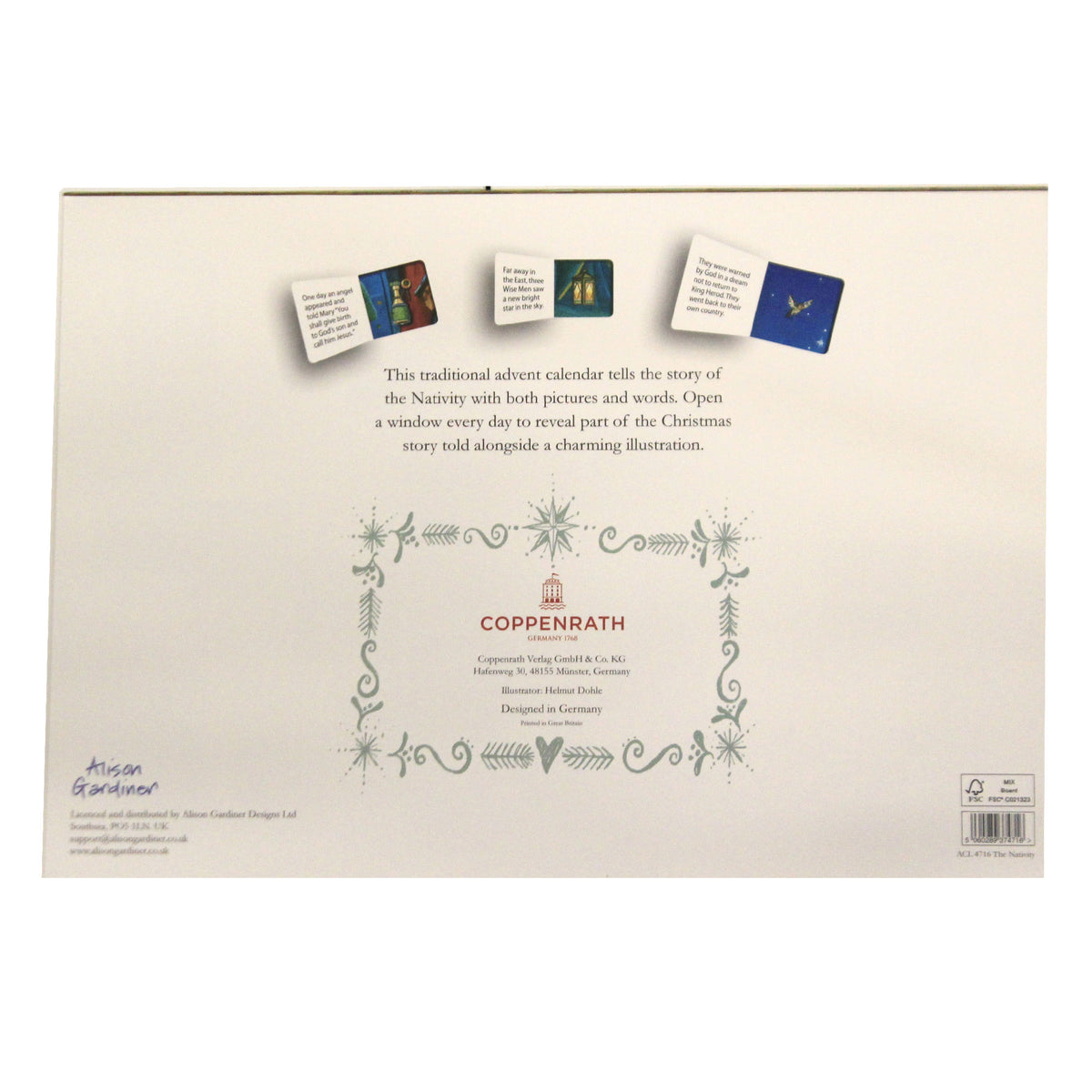 Alison Gardiner The Nativity Advent Calendar - - SBKGifts.com