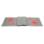 Christmas Snowflake Table Runner. Fabric Christmas Wool 77630 (42969)
