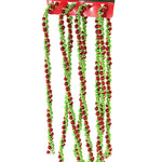 Kurt S. Adler Red Green Gold Twisted Bead - - SBKGifts.com