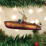 Old World Christmas Classic Wooden Boat - - SBKGifts.com