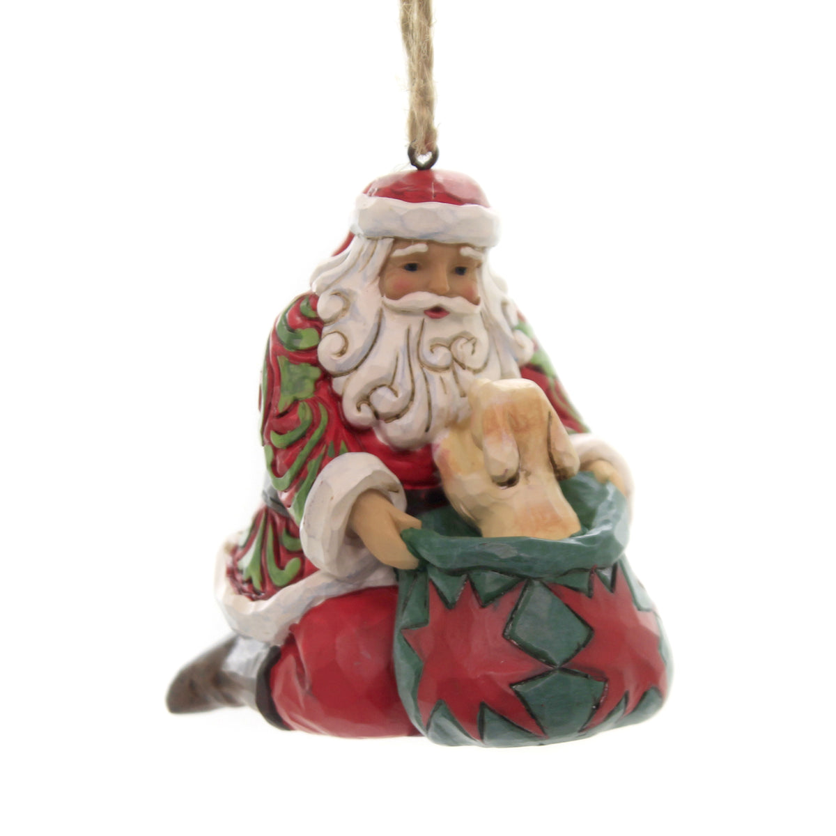 (43115) Santa With Dog In Bag