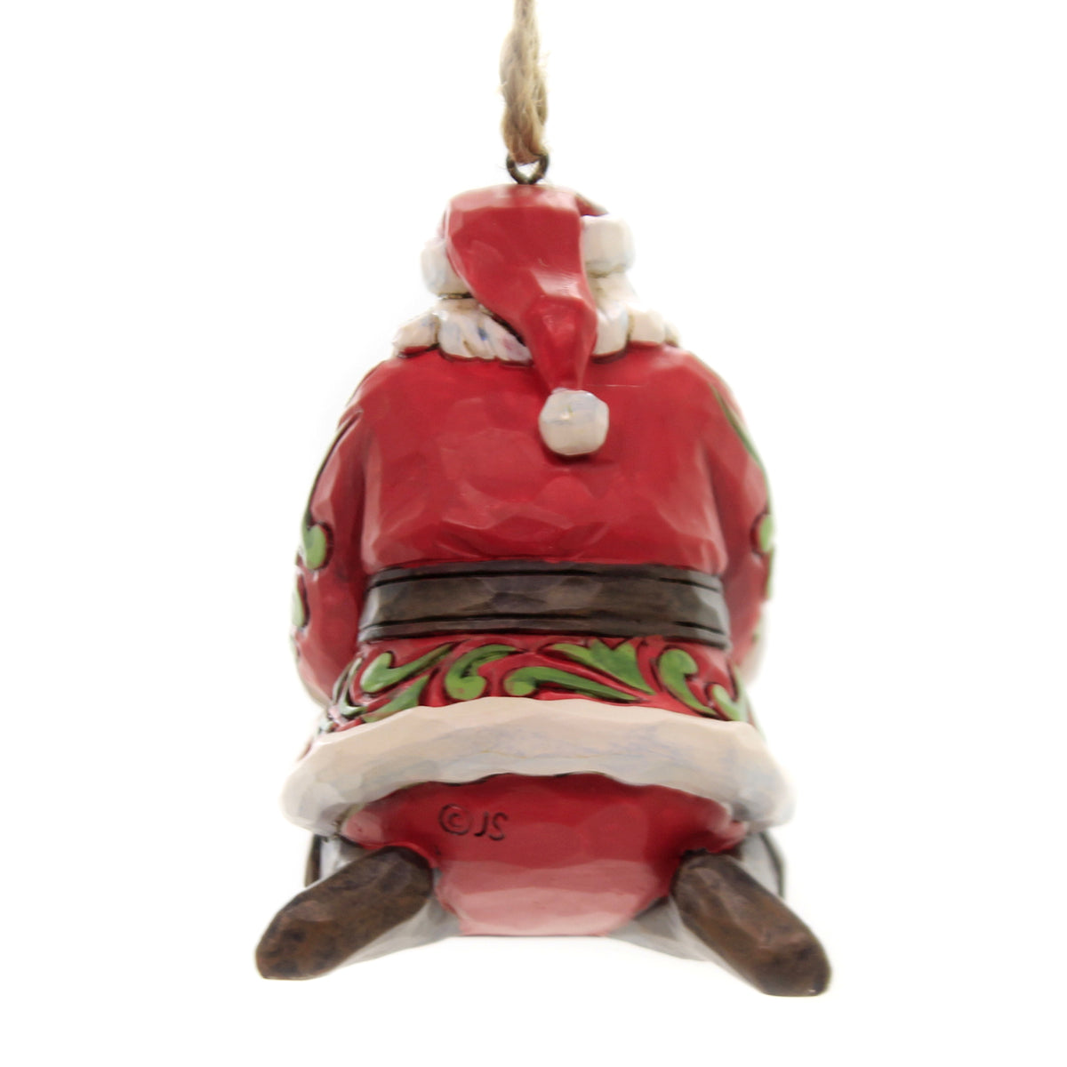 Jim Shore Santa With Dog In Bag - - SBKGifts.com