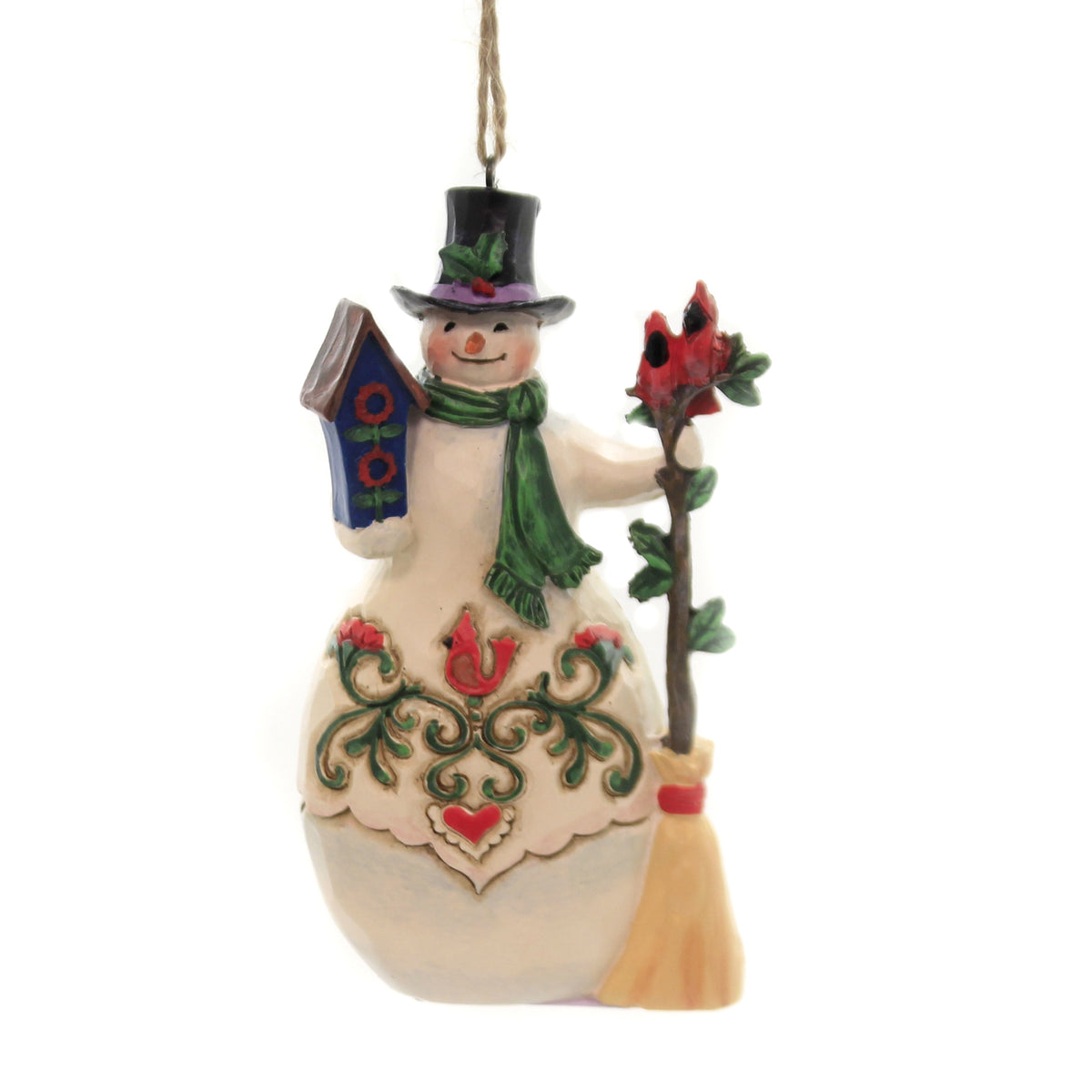 (43117) Snowman Cardinals Birdhouse