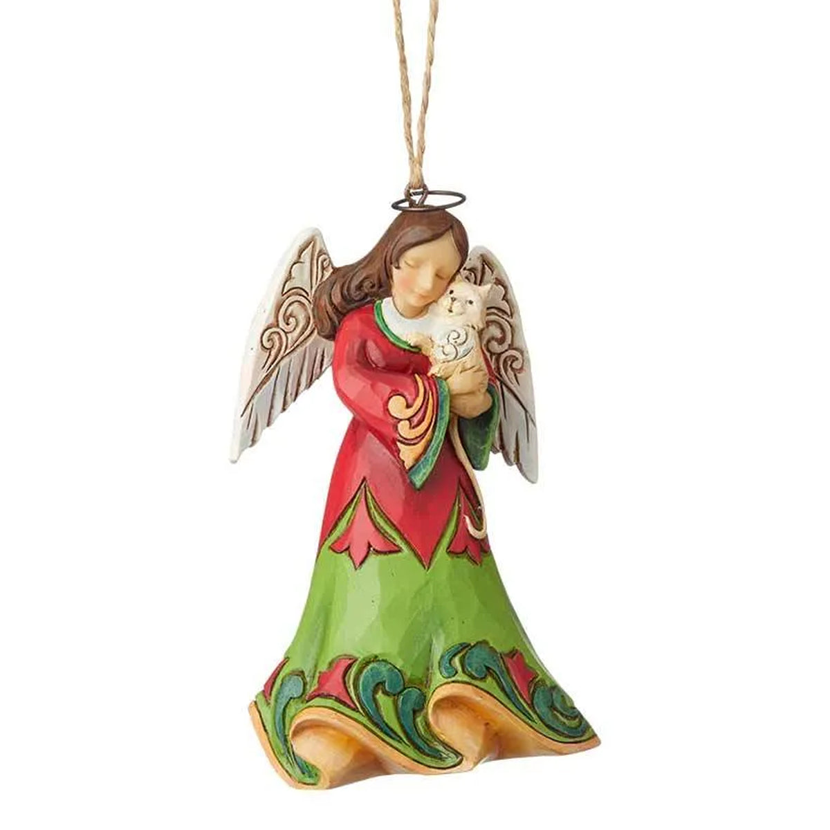 Jim Shore Angel Holding Cat - - SBKGifts.com