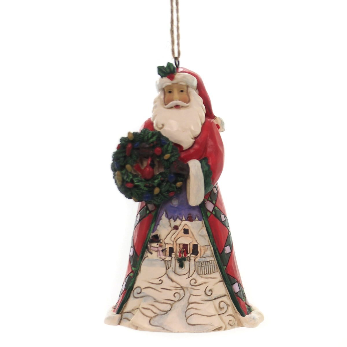 (43122) Santa With Wreath & Scene