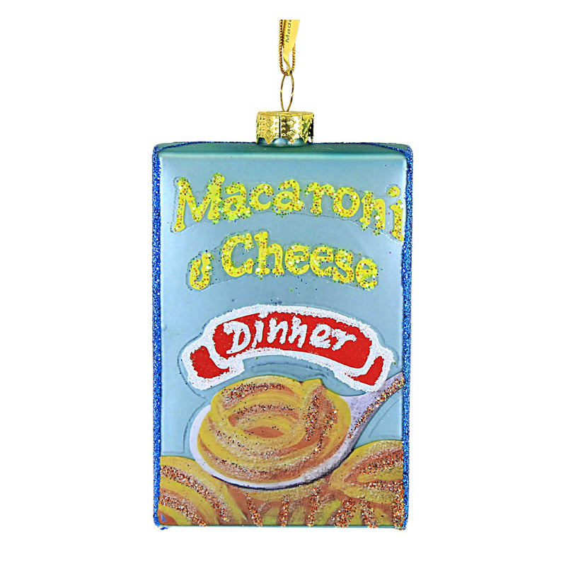 Mac & Cheese - One Ornament 4 Inch, Glass - Christmas Noodles Dinner Go2608 (43495)