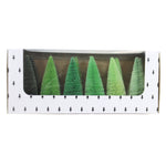 Christmas Green Hue Bottle Brush Trees - - SBKGifts.com