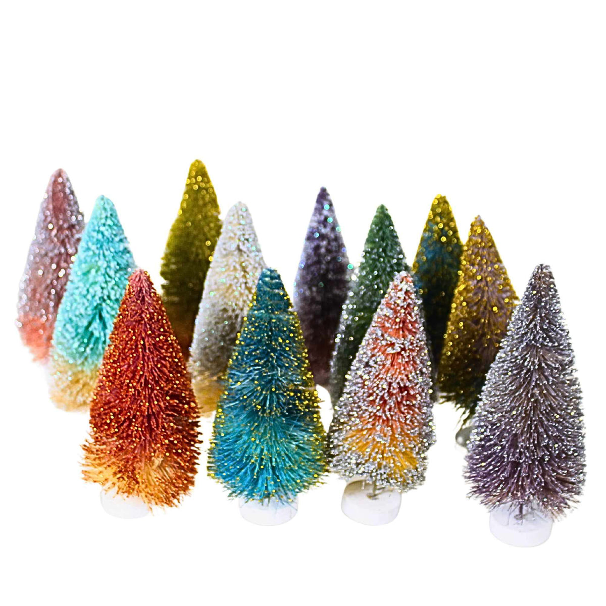 Cody Foster Glittered Ombre Bottle Brush Trees - - SBKGifts.com