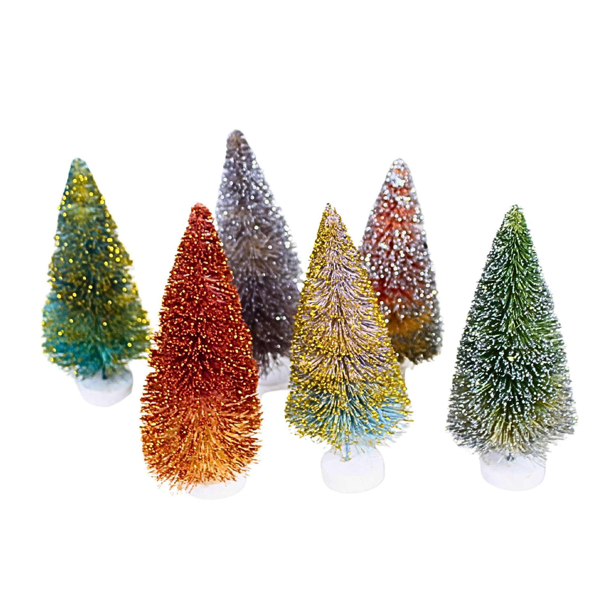 Cody Foster Glittered Ombre Bottle Brush Trees - - SBKGifts.com