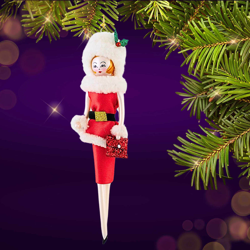 De Carlini Italian Ornaments Santa Called Her Stunning - - SBKGifts.com
