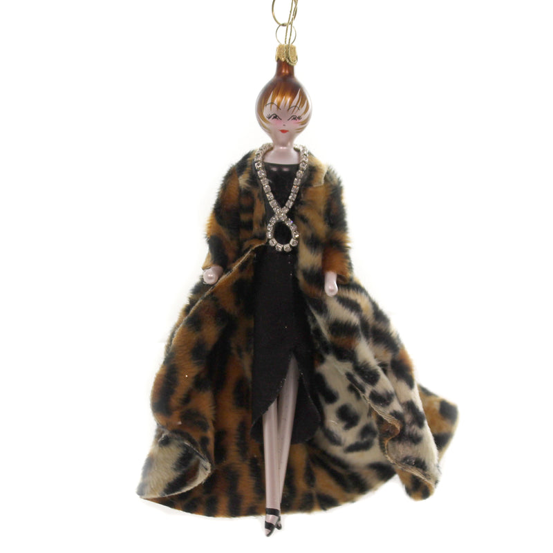 De Carlini Samantha In A Leopard Coat Ornamant Woman Couture Elegant Do7570 (43654)