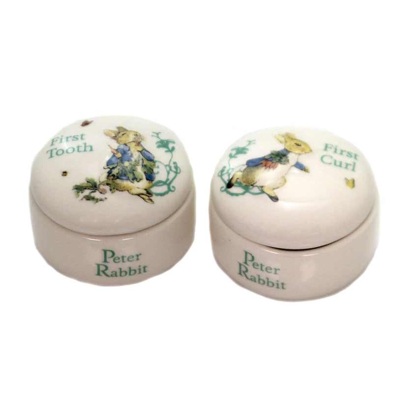 1St Tooth & Curl Box Ceramic Peter Rabbit Milestone Memories A25866 (43784)