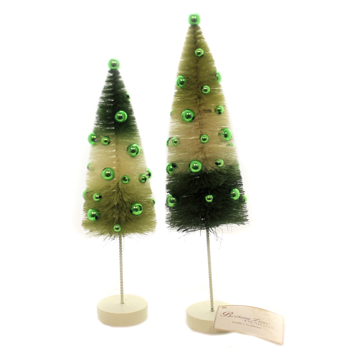 (43988) Green Tri Color Bottle Brush Trees