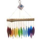 Home & Garden OVER THE RAINBOW WINDCHIME Glass Hand Cut Glass Chimes Geblueg442
