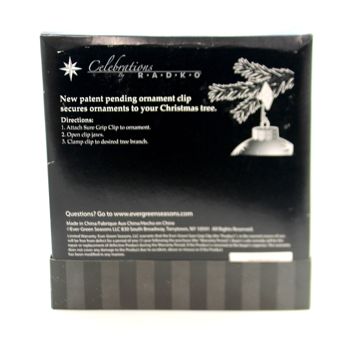 Christopher Radko Silver Clip Gift Set - - SBKGifts.com