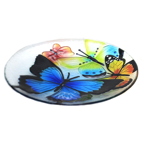 Tabletop Butterfly Round Platter - - SBKGifts.com