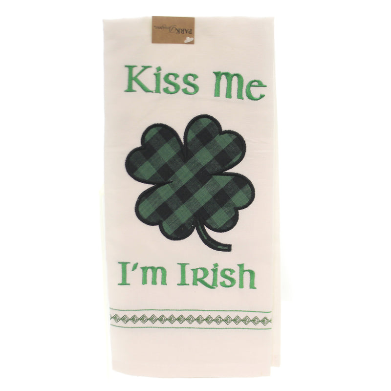 Tabletop Kiss Me I'm Irish Dishtowel St Patrick's Day 73002 (44102)