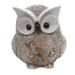 Roman Owl Pebble Statue - 1 Owl Garden Figurine 7.75 Inch, Polyresin - Wisdom Flower 12543 (44121)