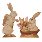 Easter Spring Bunny Dummy Board Wood St/2 Basket Eggs Bb9350 (44199)