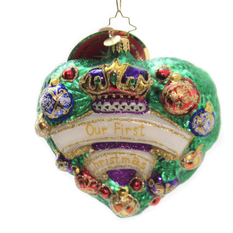 Evergreen Is My Heart - 1 Glass Ornament 4.5 Inch, Glass - Ornament Dated 2018  1St 1019519 (44206)