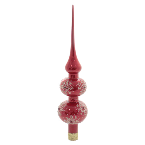 Christina's World Red Snowflake Tree Topper - - SBKGifts.com