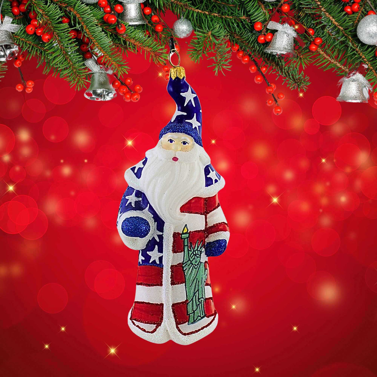 Joy To The World Land Of The Free Santa - - SBKGifts.com