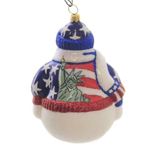 Joy To The World Land Of The Free Snowman - - SBKGifts.com