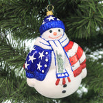 Joy To The World Land Of The Free Snowman - - SBKGifts.com
