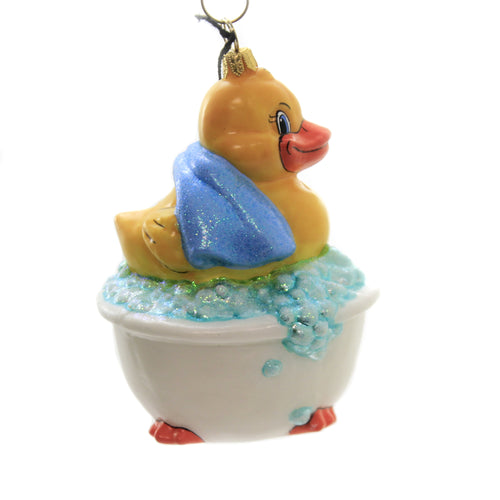 Joy To The World Babys First Rubber Ducky Blue - - SBKGifts.com