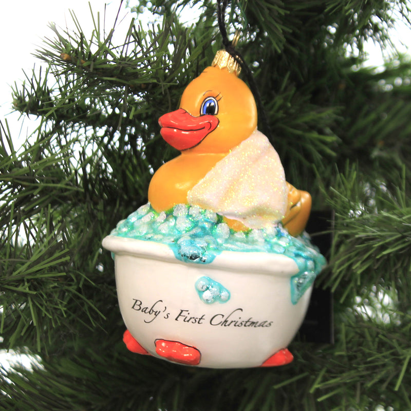 Joy To The World Babys First Rubber Ducky Pink - - SBKGifts.com