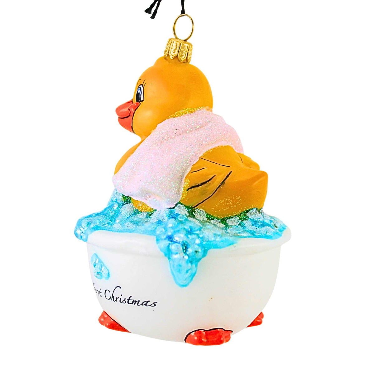 Joy To The World Babys First Rubber Ducky Pink - - SBKGifts.com