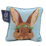 C & F Clover Bunny Pillow - One Decorative Square Accent Pillow 8 Inch, Polyester - Mini Square Rabbit Decorative 86054018 (44563)