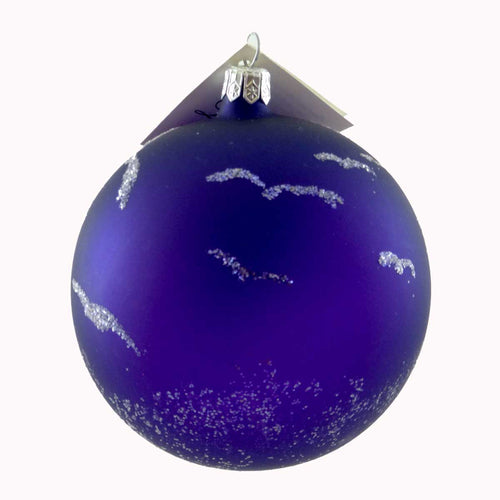 Laved Italian Ornaments Flying Green Witch Ball - - SBKGifts.com