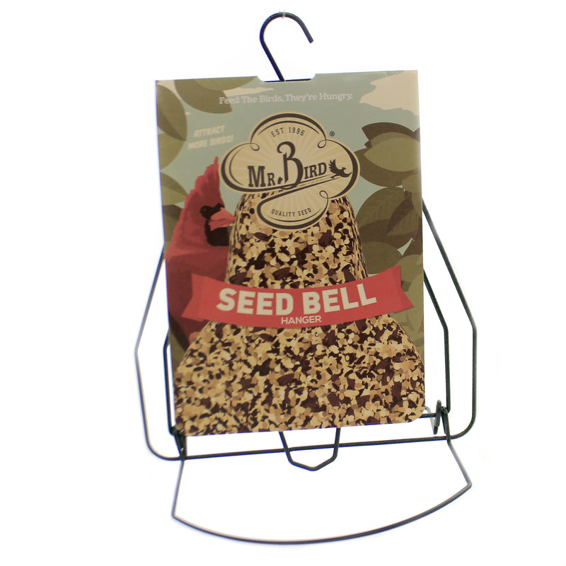 Mr. Bird Seed Bell Hanger - One Hanger 9.5 Inch, - Songbirds Bird Feed 805 (44649)