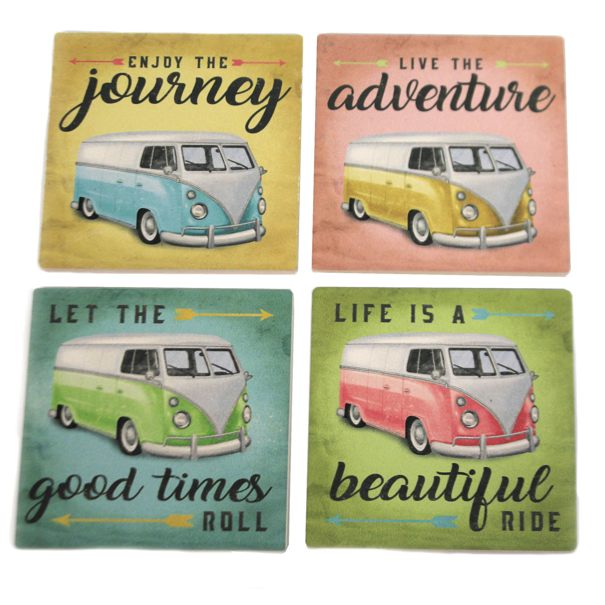 44866 Colorful Van Set Coasters SS74425