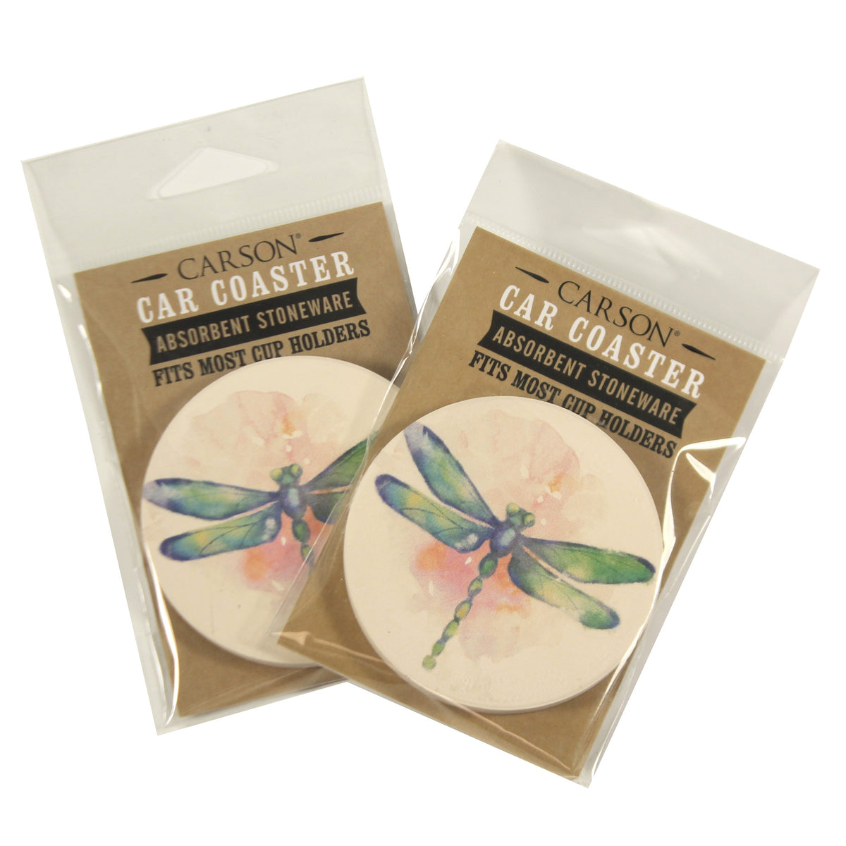 Tabletop Dragonfly Car Coasters - - SBKGifts.com