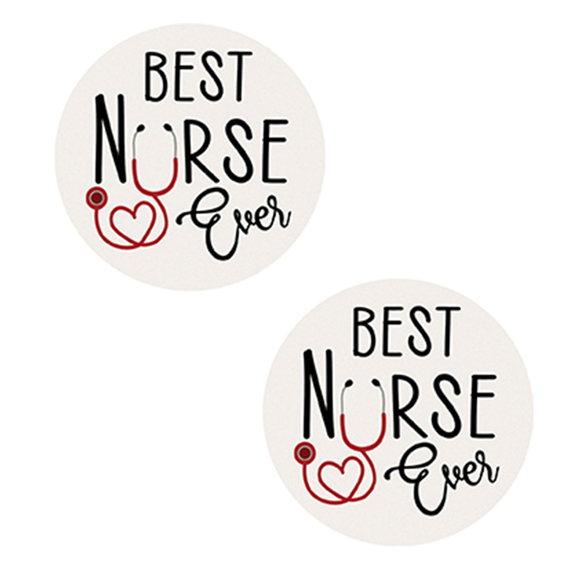 44890 Best Nurse Ever Car Coaster CC74518