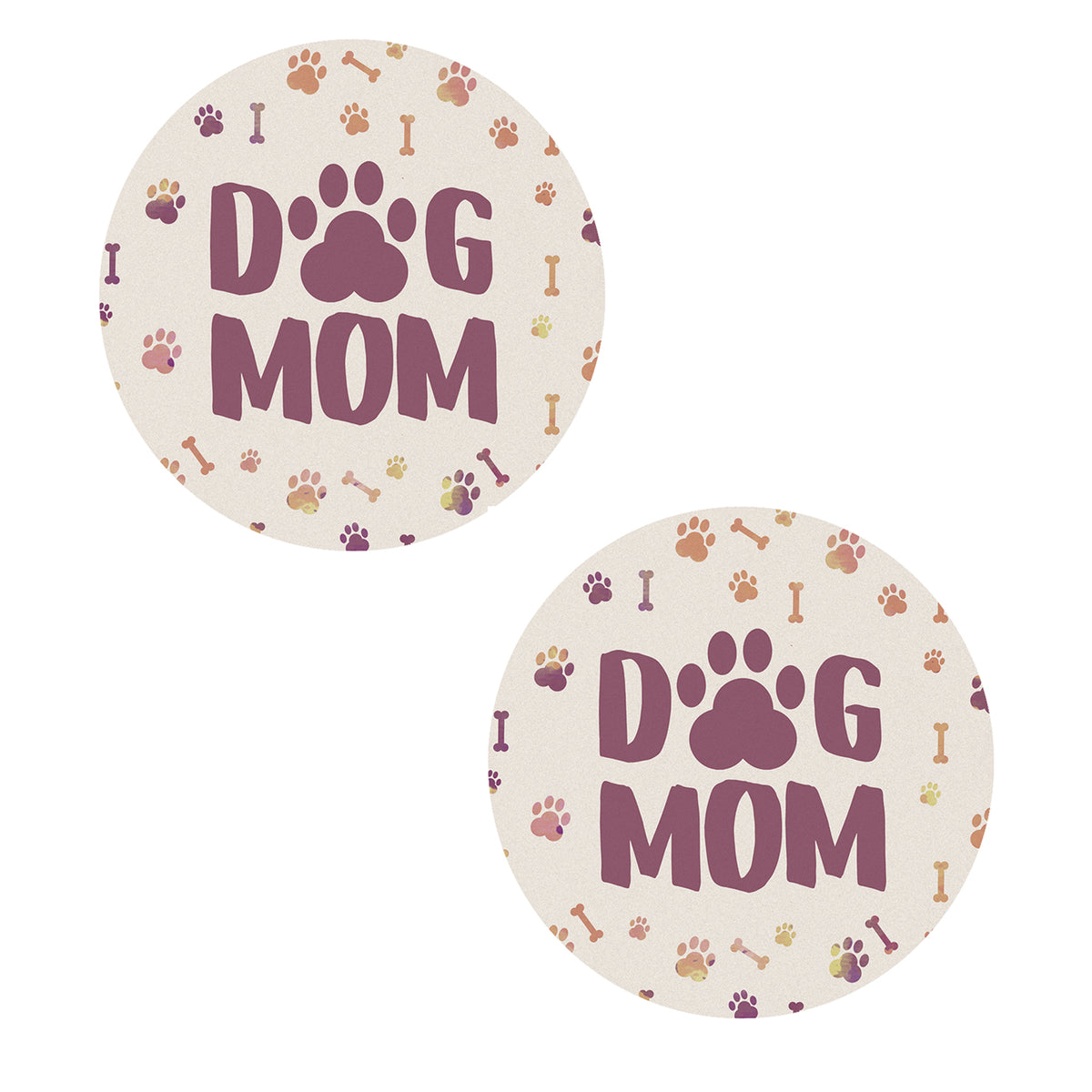 44891 Dog Mom Car Coasters CC73824