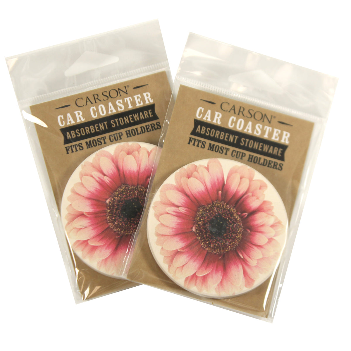 Tabletop Pink Flower Car Coaster - - SBKGifts.com