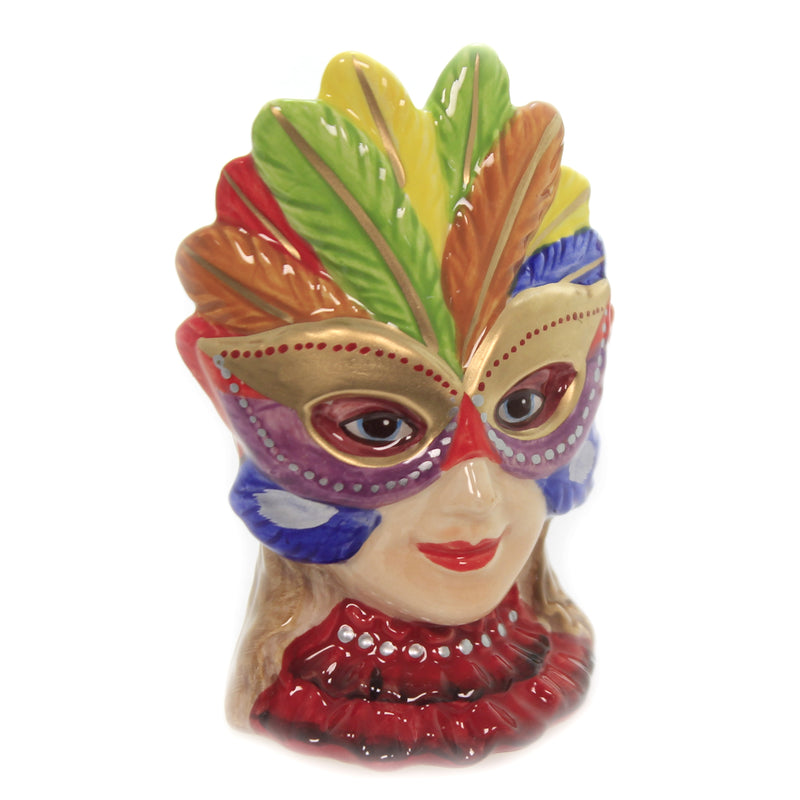 Tabletop Mask Girl & Jester Salt/Pepper - - SBKGifts.com