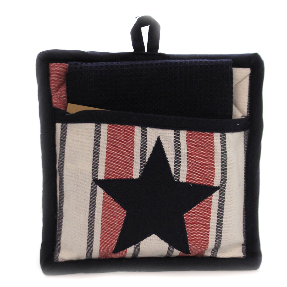 Home Decor Stars Stripes Pocket Potholder - - SBKGifts.com