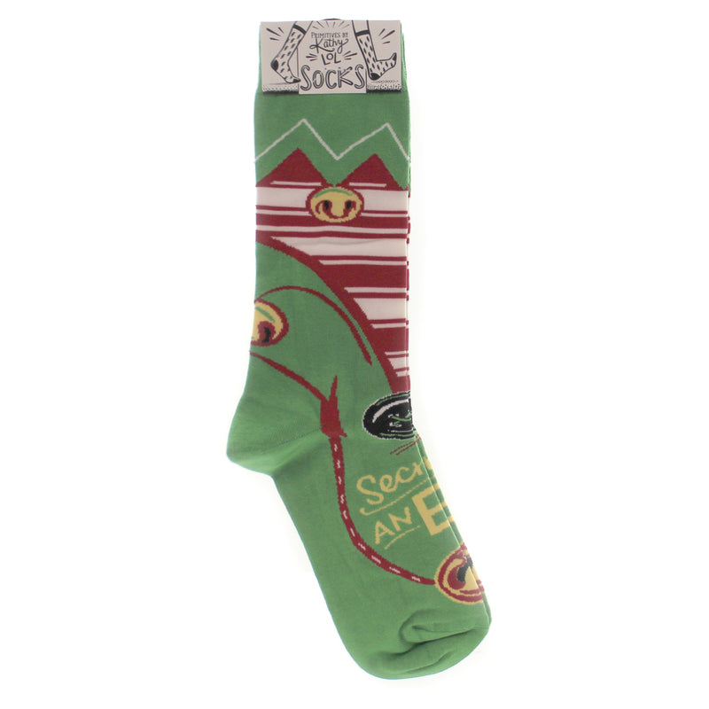 Novelty Socks Secretly An Elf Socks - - SBKGifts.com