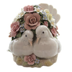 Love Birds - One Figurine 6.5 Inch, Porcelain - Wedding Flowers Musical 80000 (45126)
