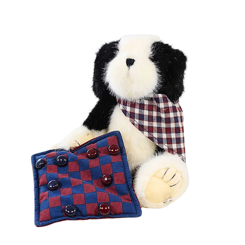Boyds Bears Plush Checkers Fabric Patriotic Americana Dog 904593 (4513)