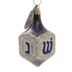 Dreidel. - One Ornament 4 Inch, Glass - Hanukkah Jewish 090011 (45182)