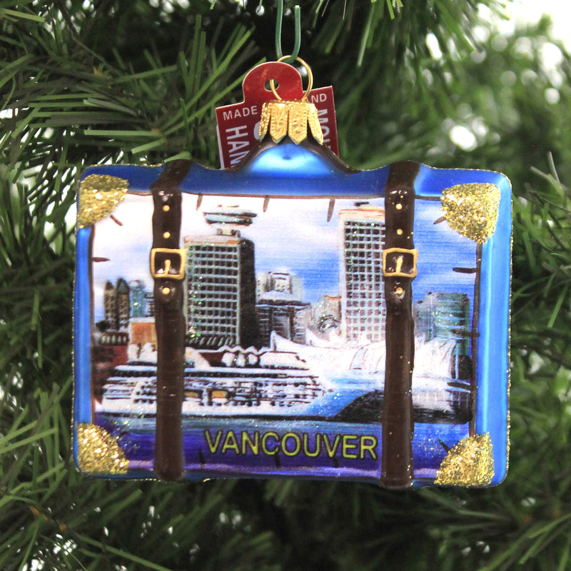 Holiday Ornaments Vancouver Suitcase - - SBKGifts.com