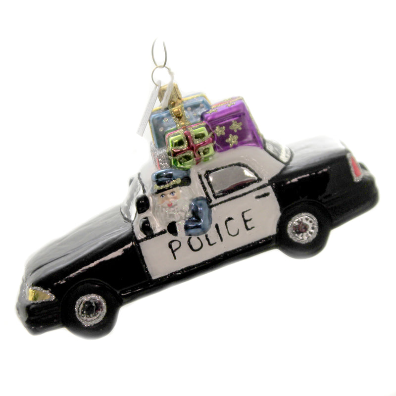 Holiday Ornaments Santa In Police Car Christmas Gifts S793 (45216)