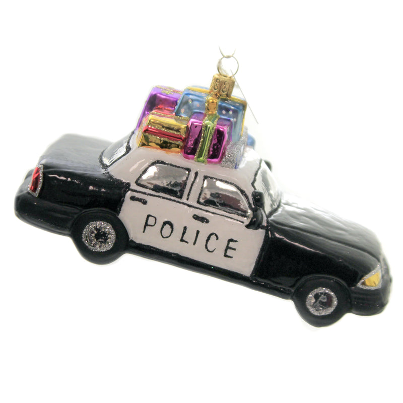 Holiday Ornaments Santa In Police Car - - SBKGifts.com